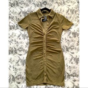 Button-down collared dress